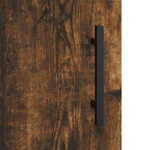 Skříň highboard kouřový dub 69,5 x 34 x 180 cm kompozitní dřevo - obrázek 10