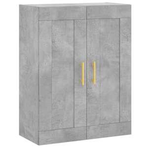 Skříň highboard betonově šedá 69,5x34x180 cm kompozitní dřevo - obrázek 5