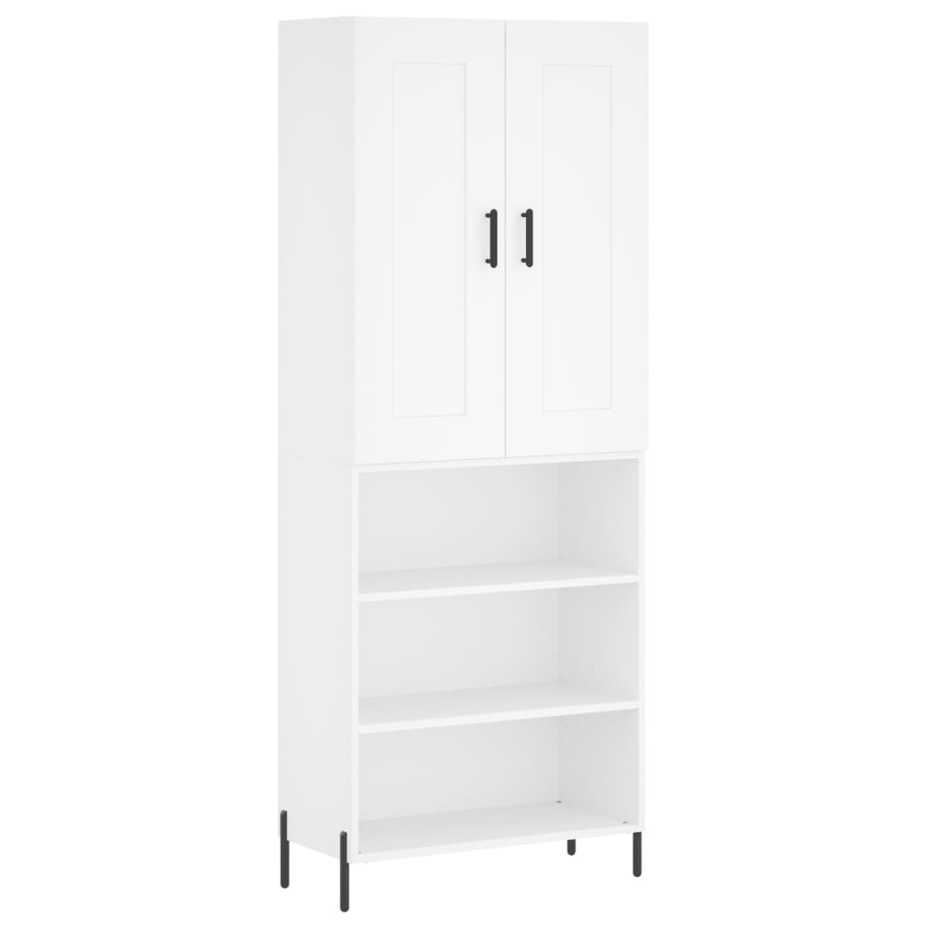 vidaXL Skříň highboard bílá 69,5 x 34 x 180 cm kompozitní dřevo