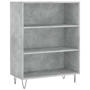 Skříň highboard betonově šedá 69,5x34x180 cm kompozitní dřevo - obrázek 7