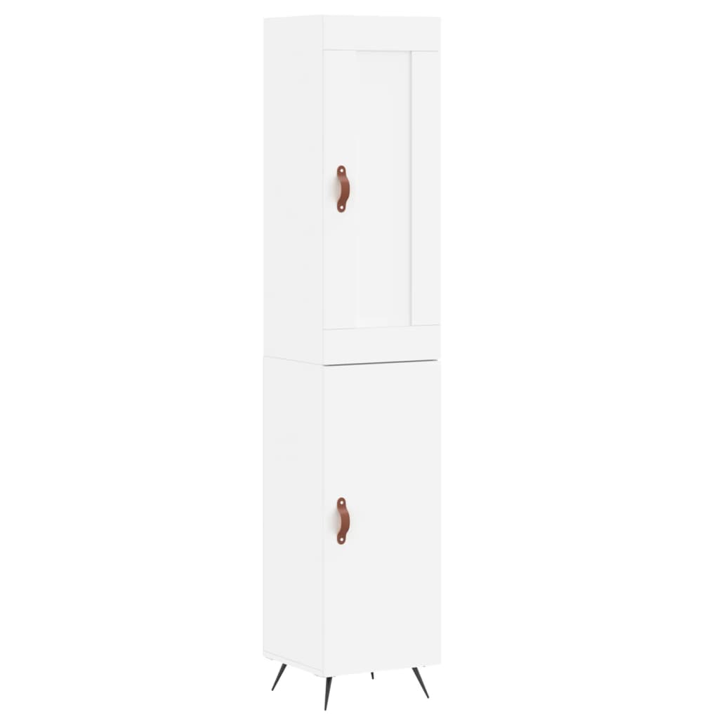 vidaXL Skříň highboard bílá 34,5 x 34 x 180 cm kompozitní dřevo