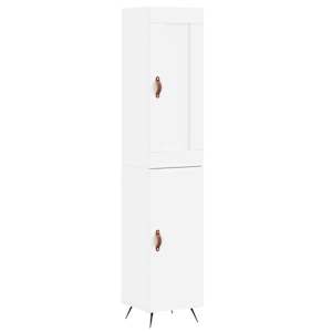 Skříň highboard bílá 34,5 x 34 x 180 cm kompozitní dřevo - obrázek 2