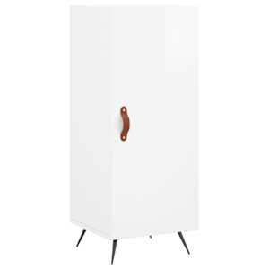 Skříň highboard bílá s vysokým leskem 34,5x34x180 cm kompozit - obrázek 5