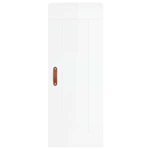 Skříň highboard bílá s vysokým leskem 34,5x34x180 cm kompozit - obrázek 7