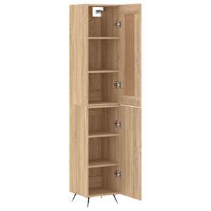 Skříň highboard dub sonoma 34,5 x 34 x 180 cm kompozitní dřevo - obrázek 4