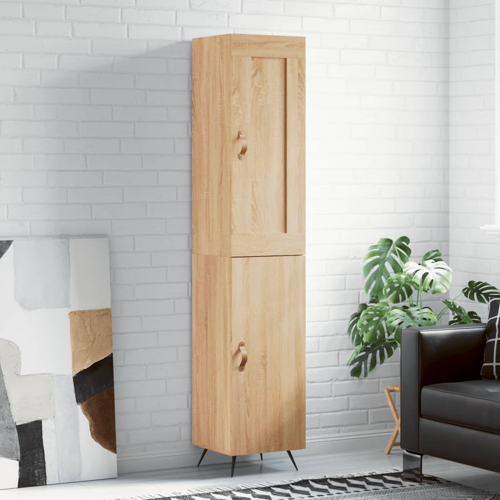 vidaXL Dulap înalt, stejar sonoma, 34,5x34x180 cm, lemn prelucrat