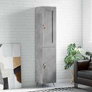 Skříň highboard betonově šedá 34,5x34x180 cm kompozitní dřevo - obrázek 1