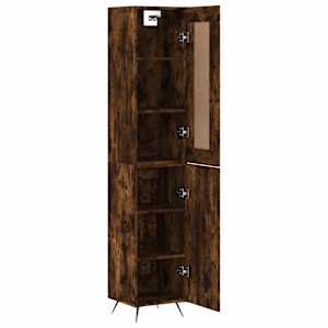 Skříň highboard kouřový dub 34,5 x 34 x 180 cm kompozitní dřevo - obrázek 4