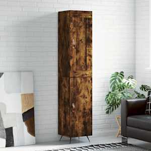 Skříň highboard kouřový dub 34,5 x 34 x 180 cm kompozitní dřevo - obrázek 1