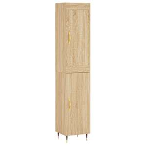 Skříň highboard dub sonoma 34,5 x 34 x 180 cm kompozitní dřevo - obrázek 2