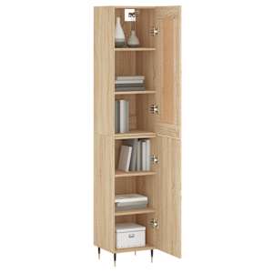 Skříň highboard dub sonoma 34,5 x 34 x 180 cm kompozitní dřevo - obrázek 3