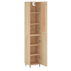 Skříň highboard dub sonoma 34,5 x 34 x 180 cm kompozitní dřevo - obrázek 4