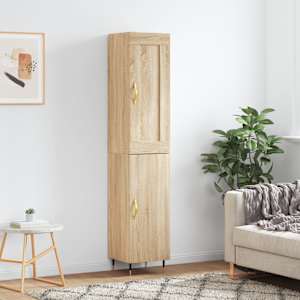 Skříň highboard dub sonoma 34,5 x 34 x 180 cm kompozitní dřevo - obrázek 1