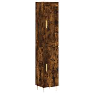 Skříň highboard kouřový dub 34,5 x 34 x 180 cm kompozitní dřevo - obrázek 2