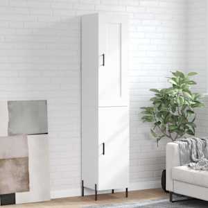 Skříň highboard bílá 34,5 x 34 x 180 cm kompozitní dřevo - obrázek 1