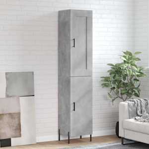 Skříň highboard betonově šedá 34,5x34x180 cm kompozitní dřevo - obrázek 1