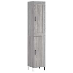 Skříň highboard šedá sonoma 34,5 x 34 x 180 cm kompozitní dřevo - obrázek 2