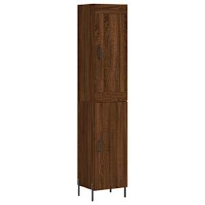 Skříň highboard hnědý dub 34,5 x 34 x 180 cm kompozitní dřevo - obrázek 2