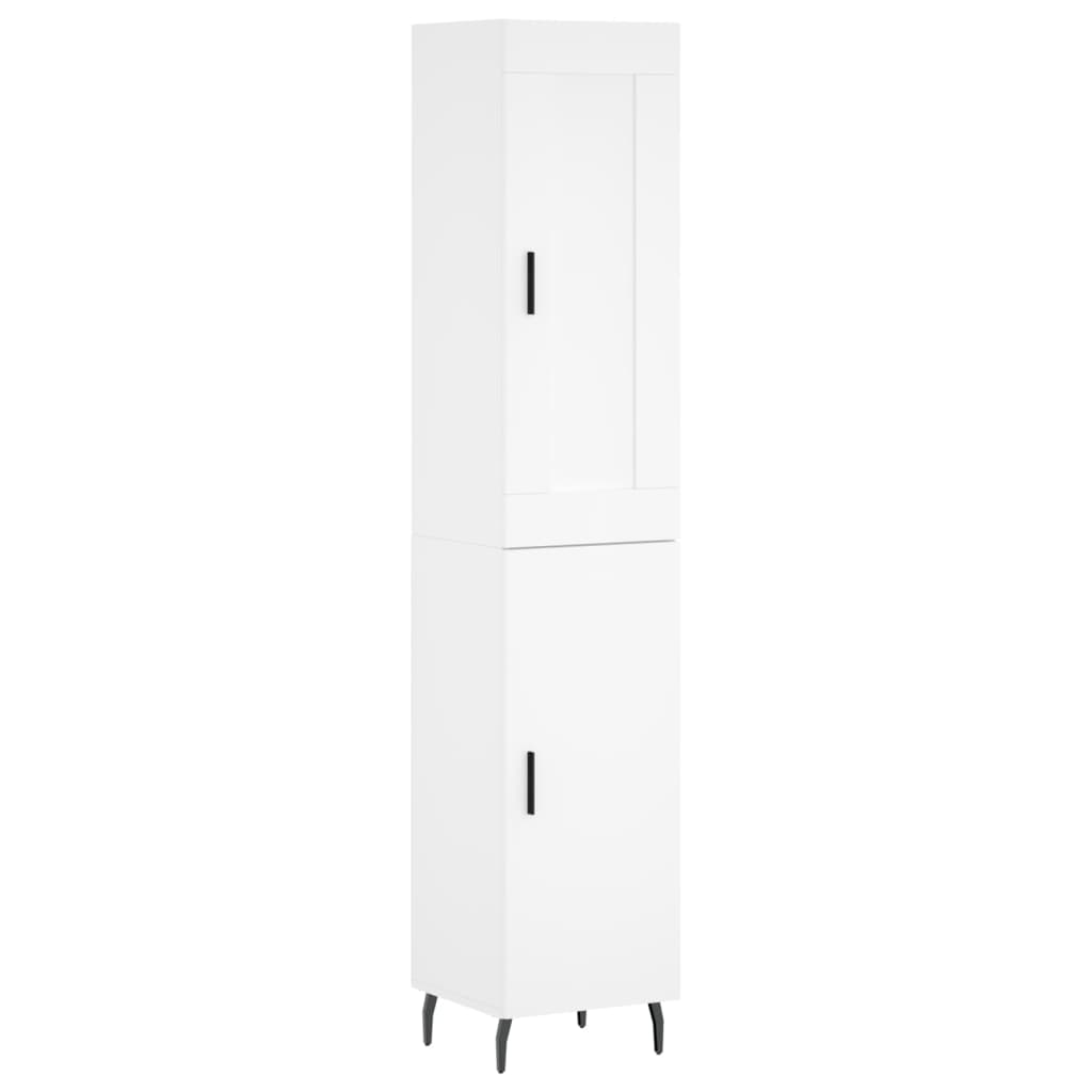 vidaXL Skříň highboard bílá 34,5 x 34 x 180 cm kompozitní dřevo