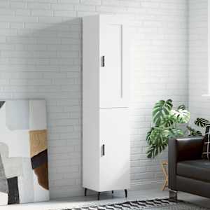 Skříň highboard bílá 34,5 x 34 x 180 cm kompozitní dřevo - obrázek 1