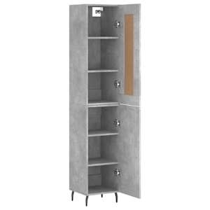 Skříň highboard betonově šedá 34,5x34x180 cm kompozitní dřevo - obrázek 4