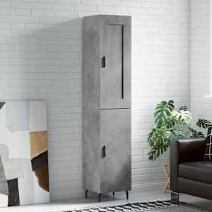 Skříň highboard betonově šedá 34,5x34x180 cm kompozitní dřevo - obrázek 1