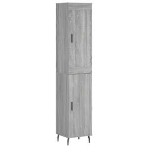Skříň highboard šedá sonoma 34,5 x 34 x 180 cm kompozitní dřevo - obrázek 2