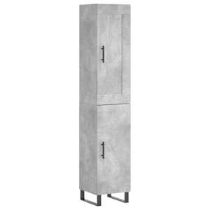 Skříň highboard betonově šedá 34,5x34x180 cm kompozitní dřevo - obrázek 2