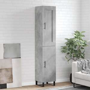 Skříň highboard betonově šedá 34,5x34x180 cm kompozitní dřevo - obrázek 1
