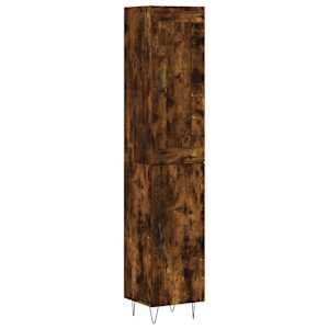Skříň highboard kouřový dub 34,5 x 34 x 180 cm kompozitní dřevo - obrázek 2