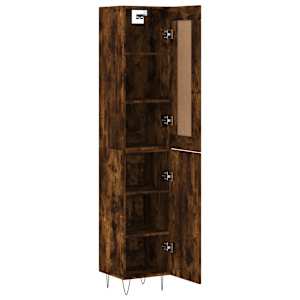 Skříň highboard kouřový dub 34,5 x 34 x 180 cm kompozitní dřevo - obrázek 4