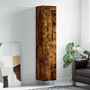 Skříň highboard kouřový dub 34,5 x 34 x 180 cm kompozitní dřevo - obrázek 1