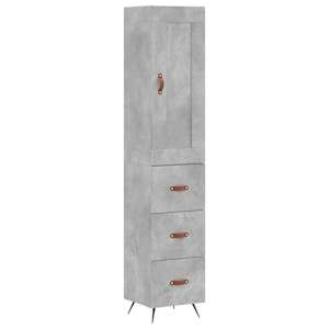 Skříň highboard betonově šedá 34,5x34x180 cm kompozitní dřevo - obrázek 2