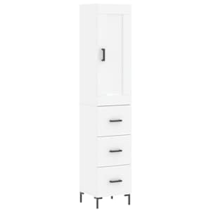 Skříň highboard bílá 34,5 x 34 x 180 cm kompozitní dřevo - obrázek 2