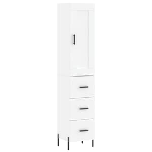 Skříň highboard bílá 34,5 x 34 x 180 cm kompozitní dřevo - obrázek 2