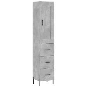 Skříň highboard betonově šedá 34,5x34x180 cm kompozitní dřevo - obrázek 2