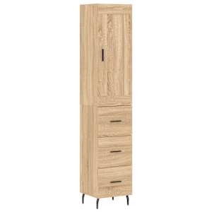 Skříň highboard dub sonoma 34,5 x 34 x 180 cm kompozitní dřevo - obrázek 2