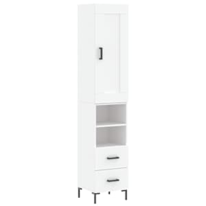 Skříň highboard bílá 34,5 x 34 x 180 cm kompozitní dřevo - obrázek 2