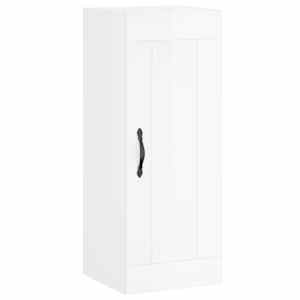 Skříň highboard bílá s vysokým leskem 34,5x34x180 cm kompozit - obrázek 8