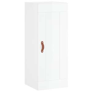 Skříň highboard bílá s vysokým leskem 34,5x34x180 cm kompozit - obrázek 8