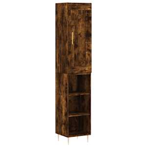 Skříň highboard kouřový dub 34,5 x 34 x 180 cm kompozitní dřevo - obrázek 2