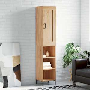 Visoka omara sonoma hrast 34,5x34x180 cm inženirski les