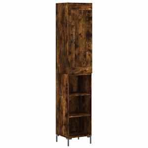 Skříň highboard kouřový dub 34,5 x 34 x 180 cm kompozitní dřevo - obrázek 2