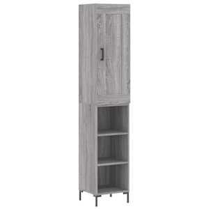 Skříň highboard šedá sonoma 34,5 x 34 x 180 cm kompozitní dřevo - obrázek 2