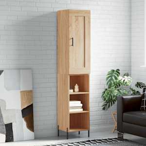 Skříň highboard dub sonoma 34,5 x 34 x 180 cm kompozitní dřevo - obrázek 1