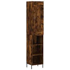 Skříň highboard kouřový dub 34,5 x 34 x 180 cm kompozitní dřevo - obrázek 2