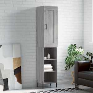 Skříň highboard šedá sonoma 34,5 x 34 x 180 cm kompozitní dřevo - obrázek 1