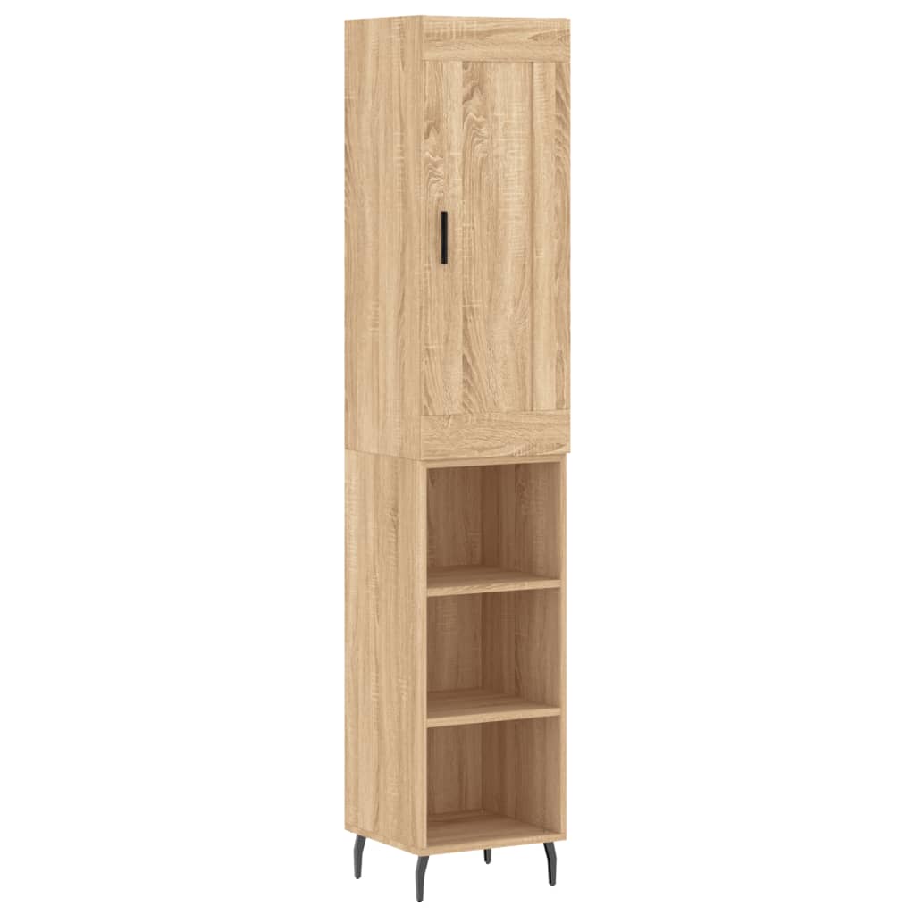 VidaXL Skříň highboard dub sonoma 34,5 x 34 x 180 cm kompozitní dřevo