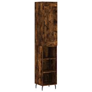 Skříň highboard kouřový dub 34,5 x 34 x 180 cm kompozitní dřevo - obrázek 2