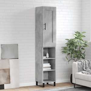 Skříň highboard betonově šedá 34,5x34x180 cm kompozitní dřevo - obrázek 1